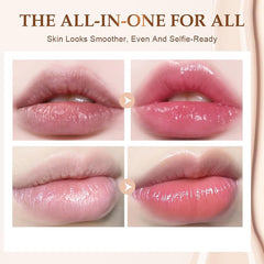 Vienflona color-changing lipstick swatch pink showcases temperature-reactive color shift.
