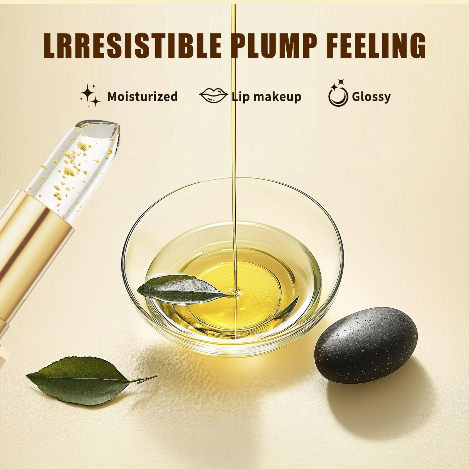 Vienflona lipcare texture closeup communicates lightweight, non-sticky formula for comfortable wear.