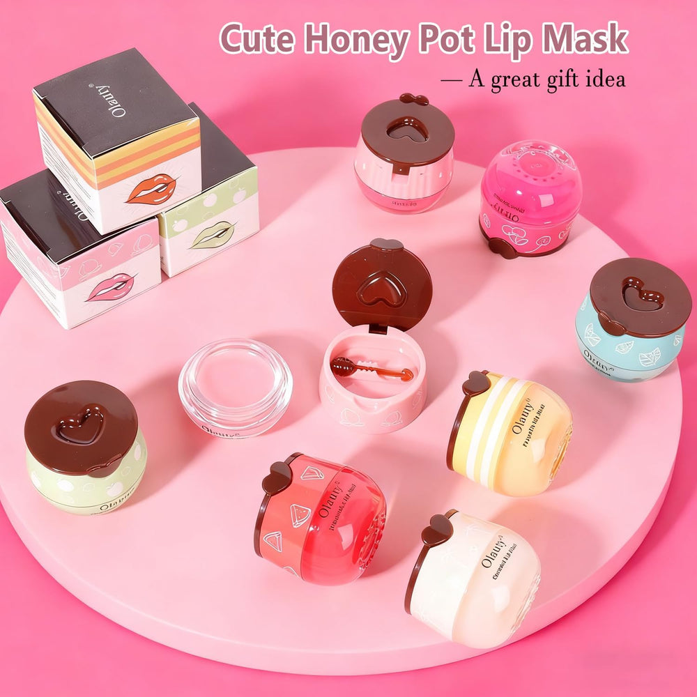 Vienflona six-pack honey lip balms convey portable, hygienic, travel-friendly lip care.
