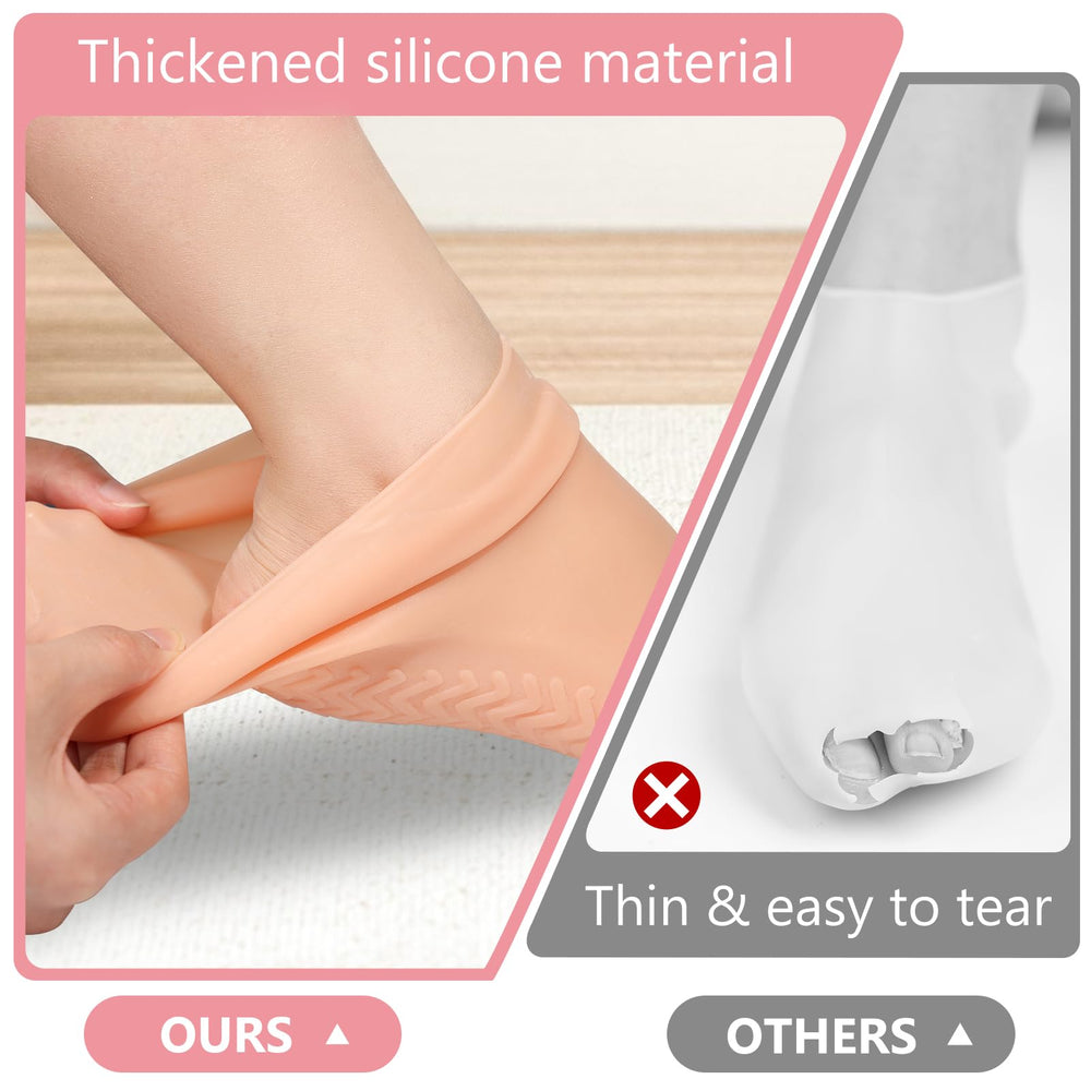 Vigdit soft silicone texture delivers gentle foot hydration