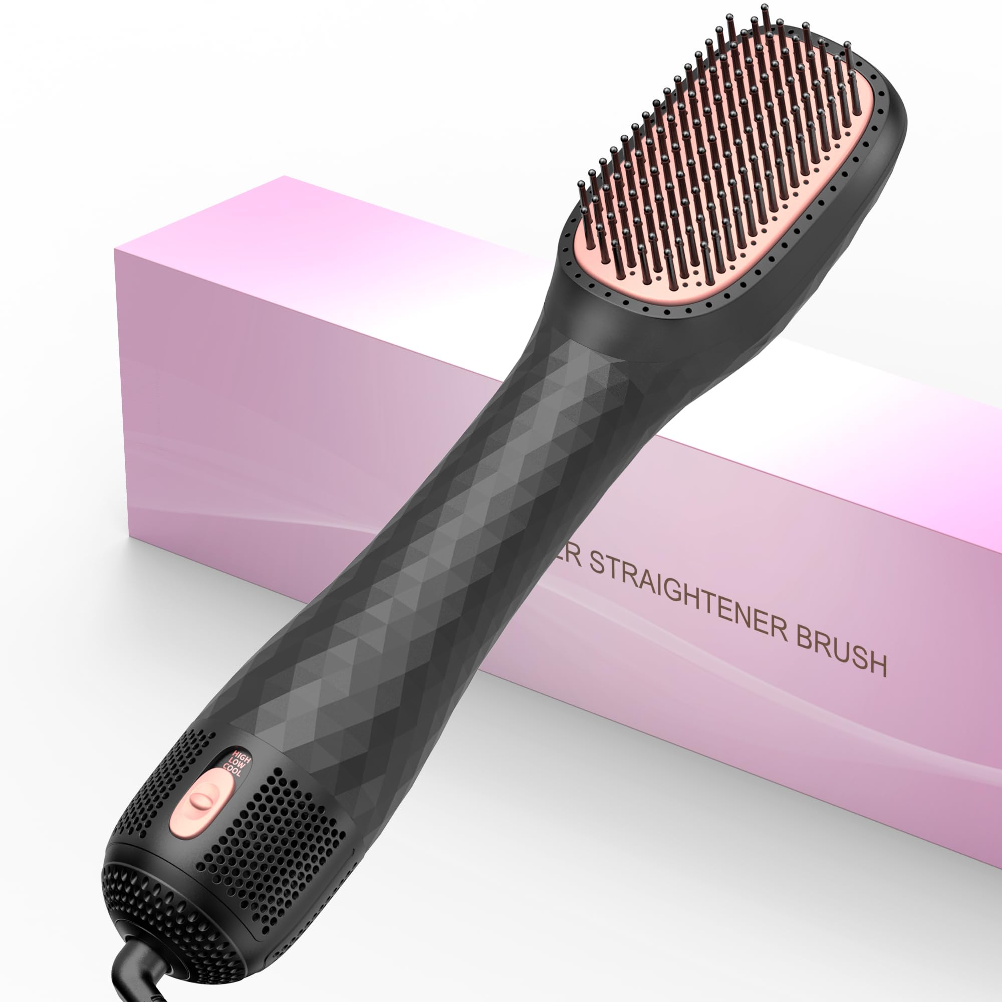 VIGNONY 3-in-1 hair dryer brush in use for fast styling and drying.