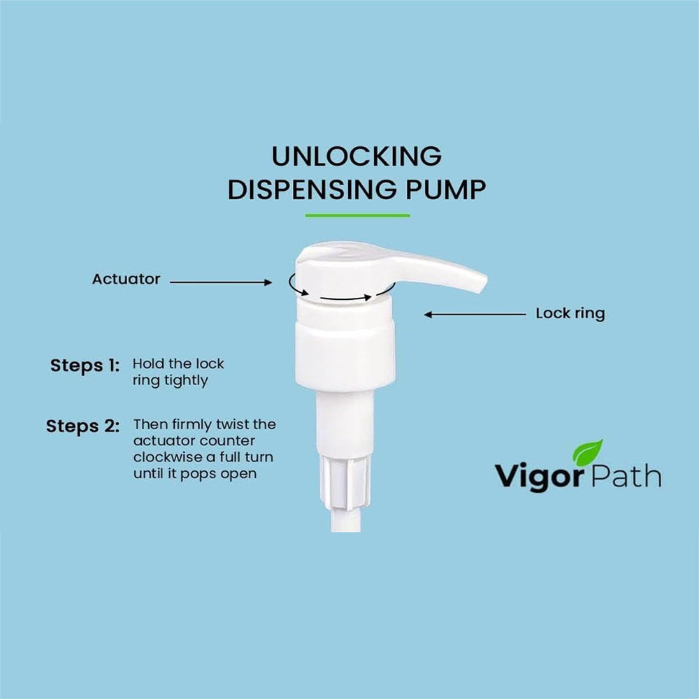 VIGOR PATH on-the-go dispensing enables versatile home, salon, and travel use.