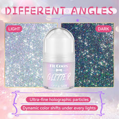 Vigorder Mermaid Shimmer face glitter adds holographic glow to the skin