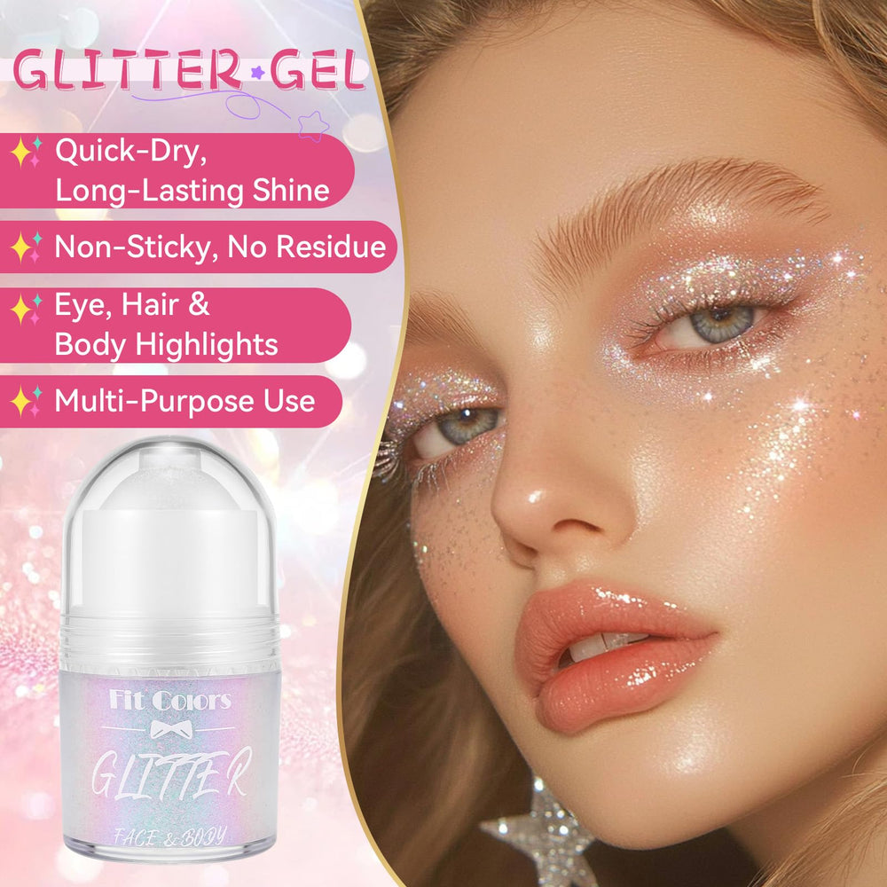 Vigorder roll-on body glitter rollerball enables hands-free sparkle application