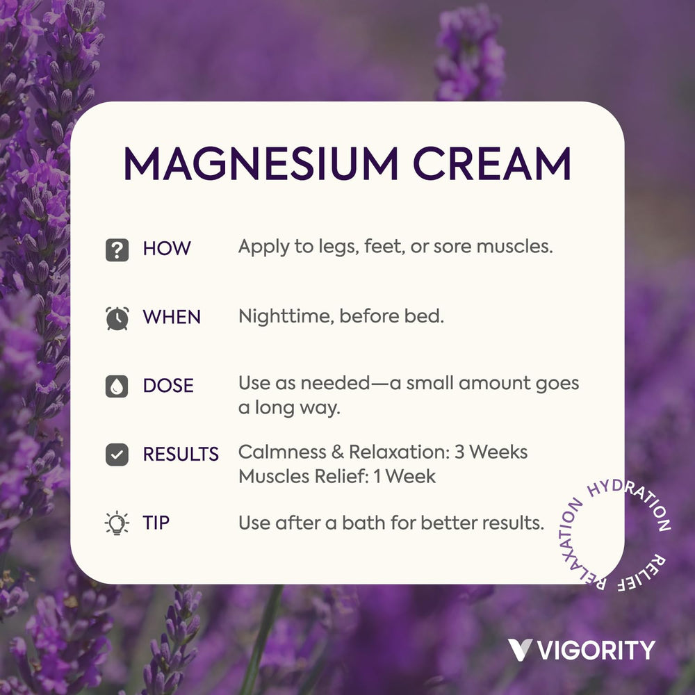 Kids sleeping scene with Vigority magnesium lotion suggesting a relaxed bedtime.
