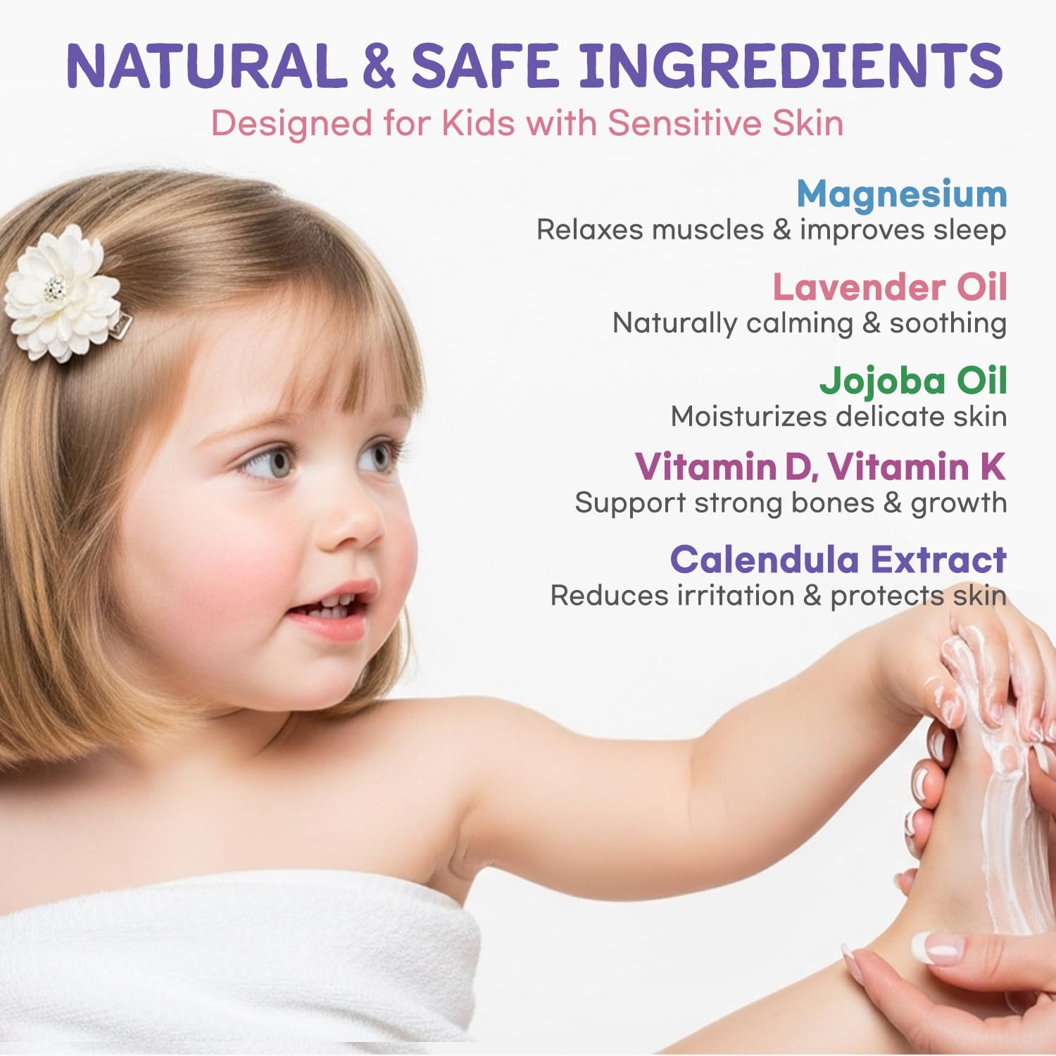 Vigority Magnesium Lotion bottle pour – easy nighttime application for quick calm