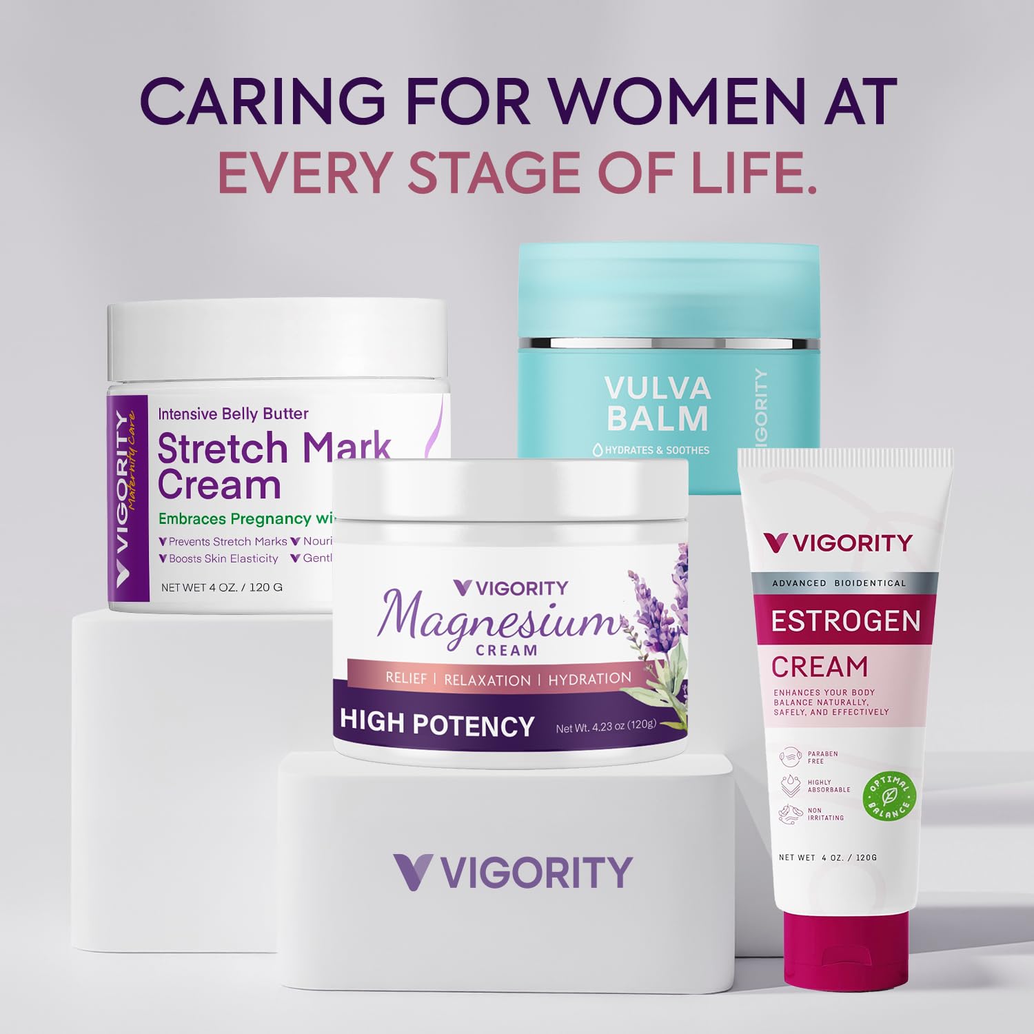 4.23-ounce Vigority magnesium lotion packaging shown for family night use.