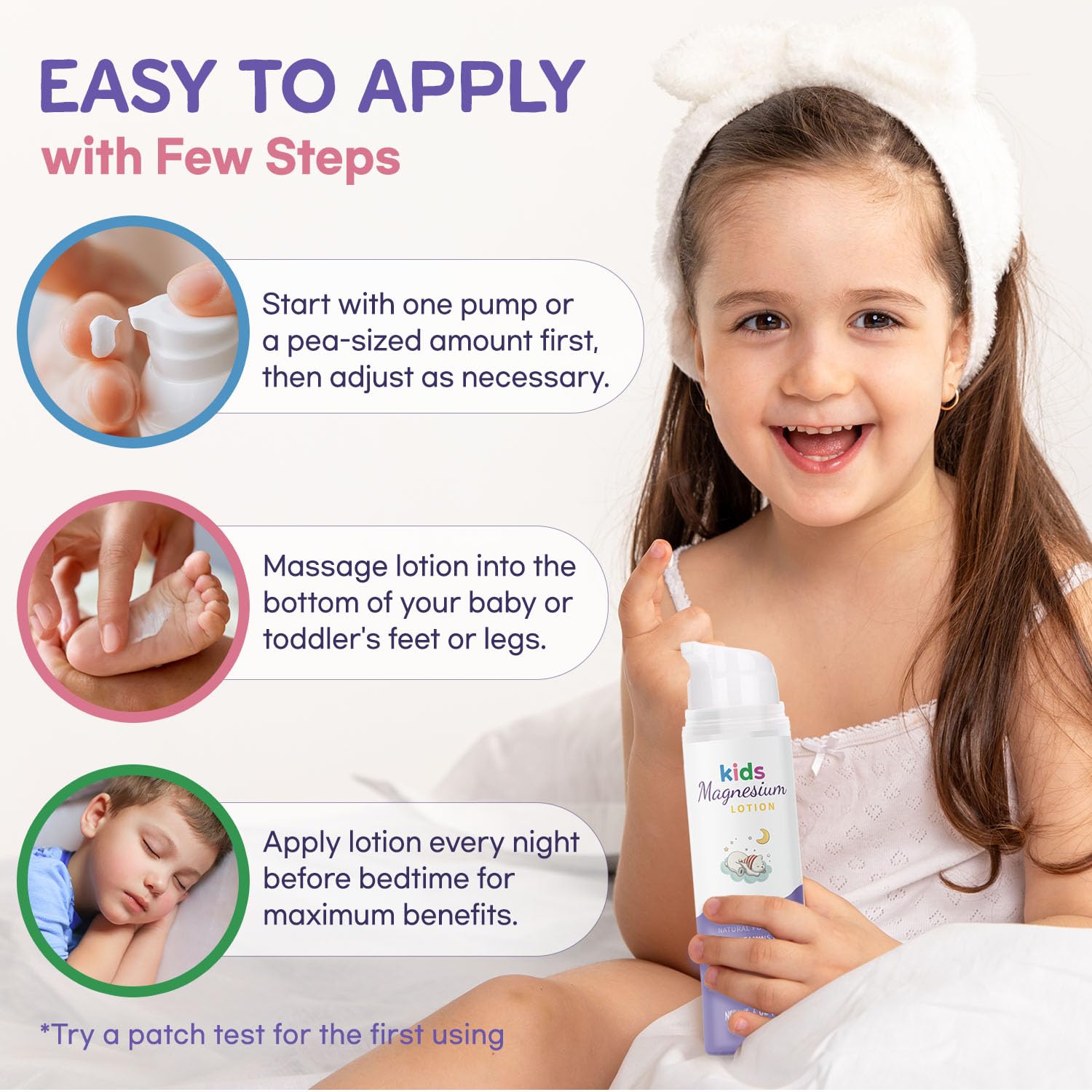 Vigority Magnesium Lotion 8oz packaging – compact bottle for bedtime routines