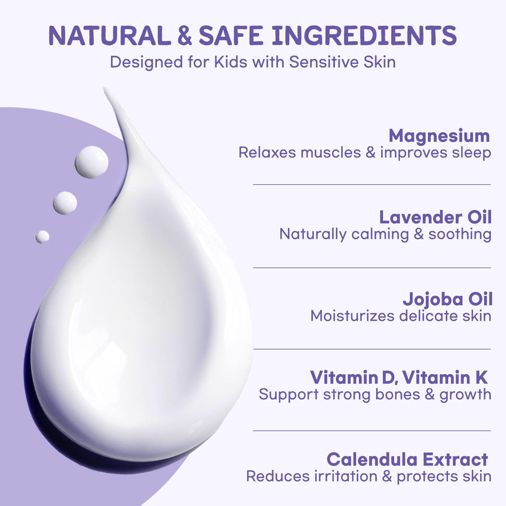 Vigority Magnesium Lotion creamy texture with shea butter for gentle hydration