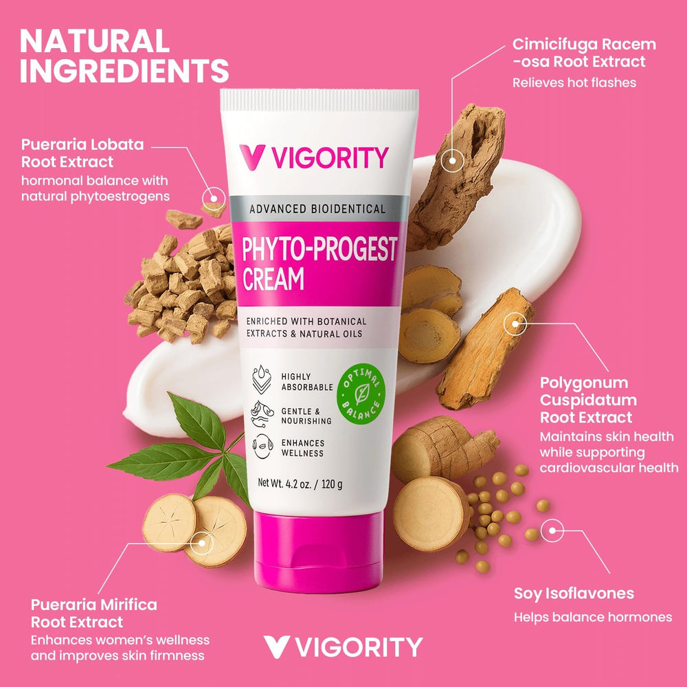 Vigority Phyto-Pro Cream pump dispenser closeup emphasizes easy, mess-free daily application.