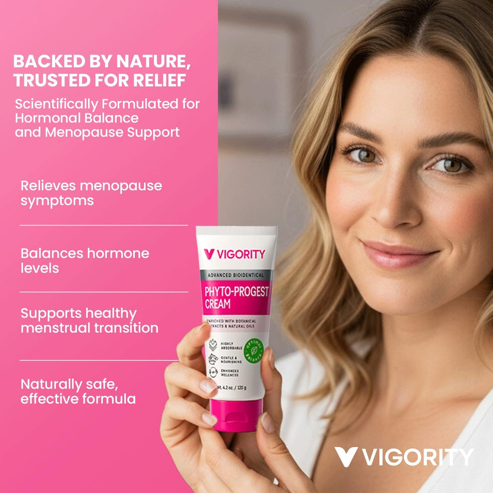 Vigority Phyto-Pro Cream texture swatch highlights fast absorption for a non-greasy routine.