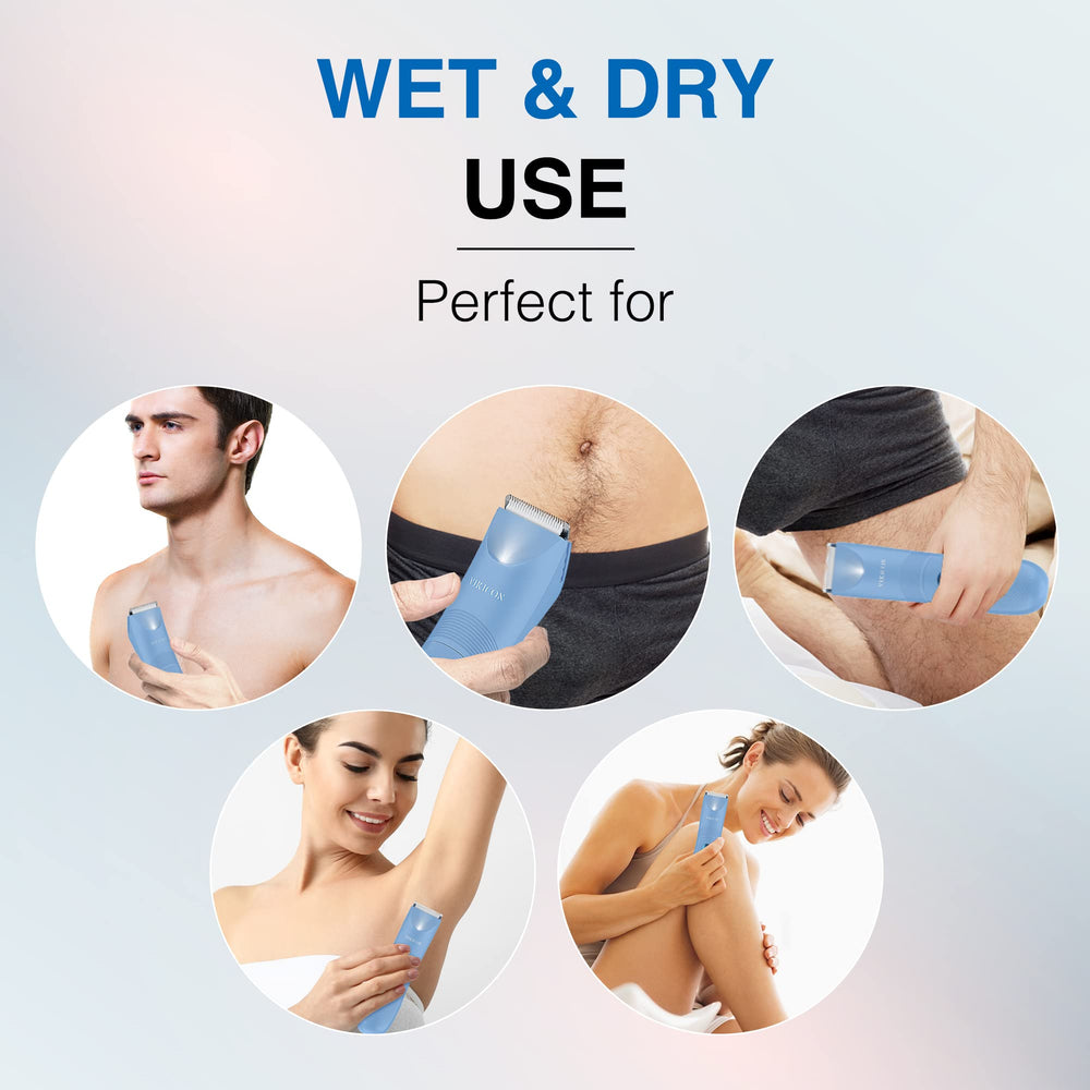 VIKICON IPX7 waterproof shaver for shower-safe routine and quick touch-ups.