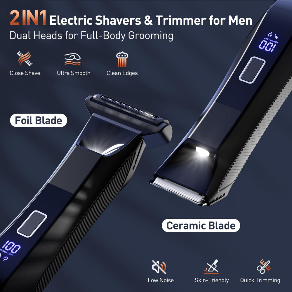 VIKICON No-Nick Razor with LED light for precise grooming in low light