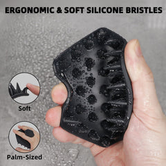 VIKICON scalp massager with 35 teeth and three types for thorough cleansing