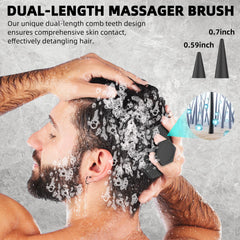 VIKICON silicone massager is waterproof, ideal for wet or dry shower use