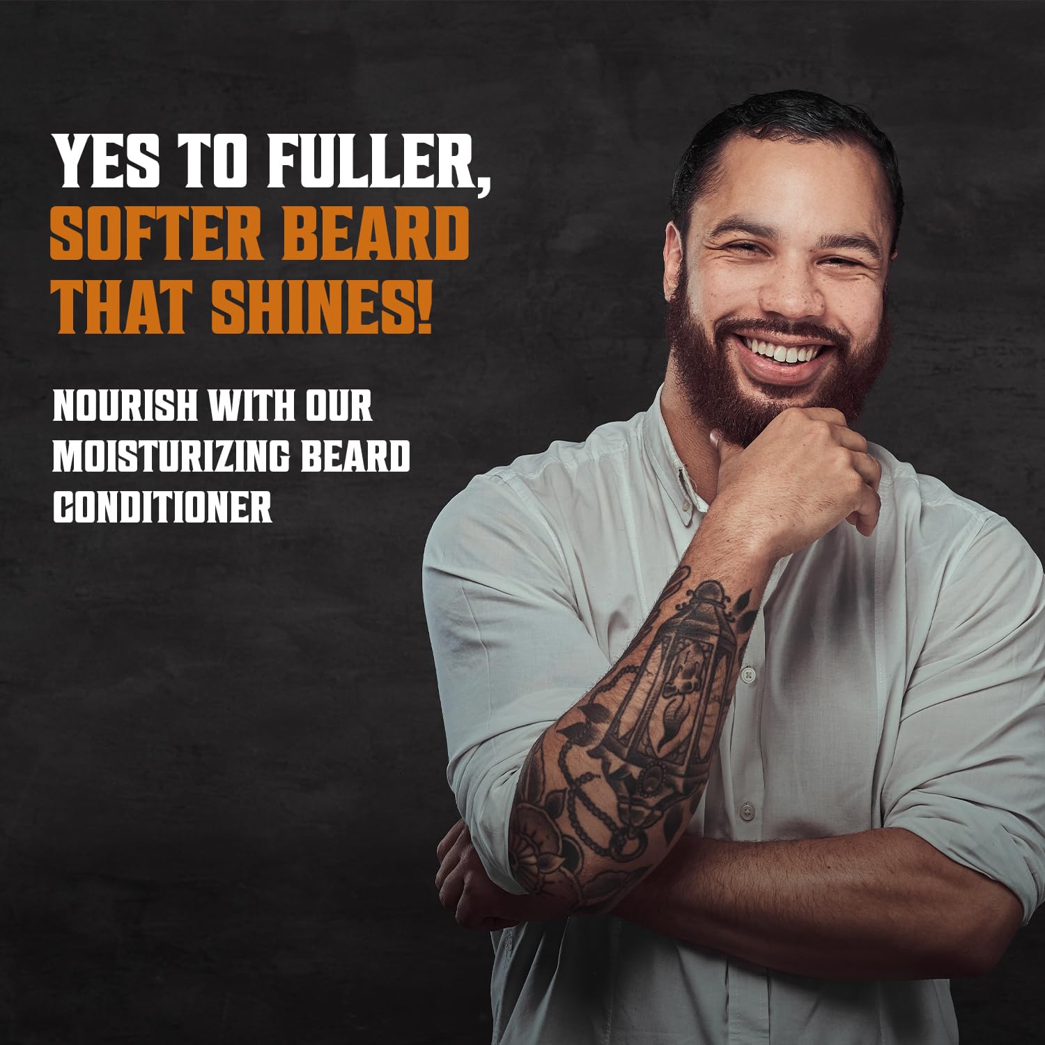 Viking Revolution argan and jojoba oils label emphasizes premium beard nourishment