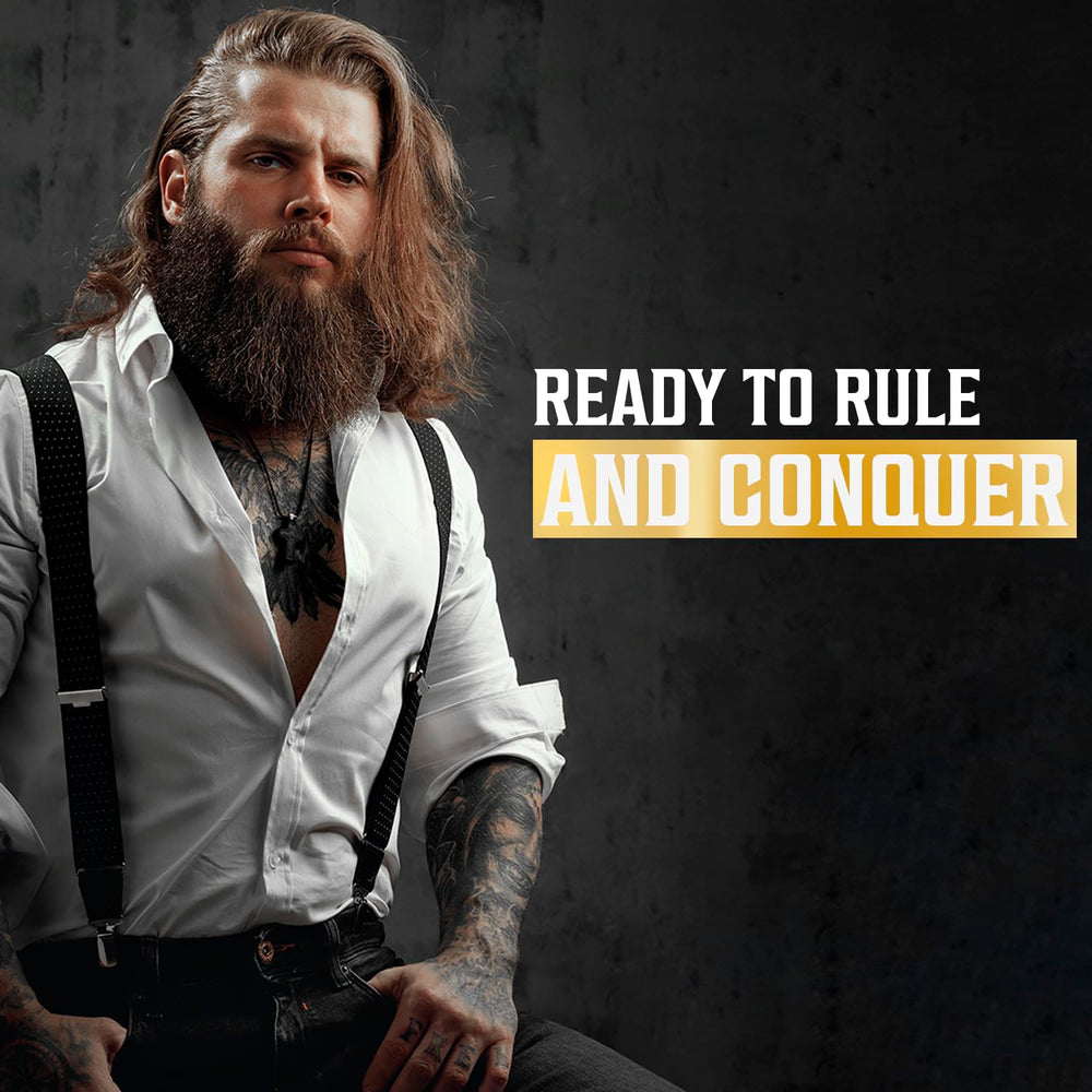 Viking Revolution natural oils with argan and jojoba for nourishment.