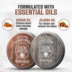 Viking Revolution beard balm with argan oil for conditioning