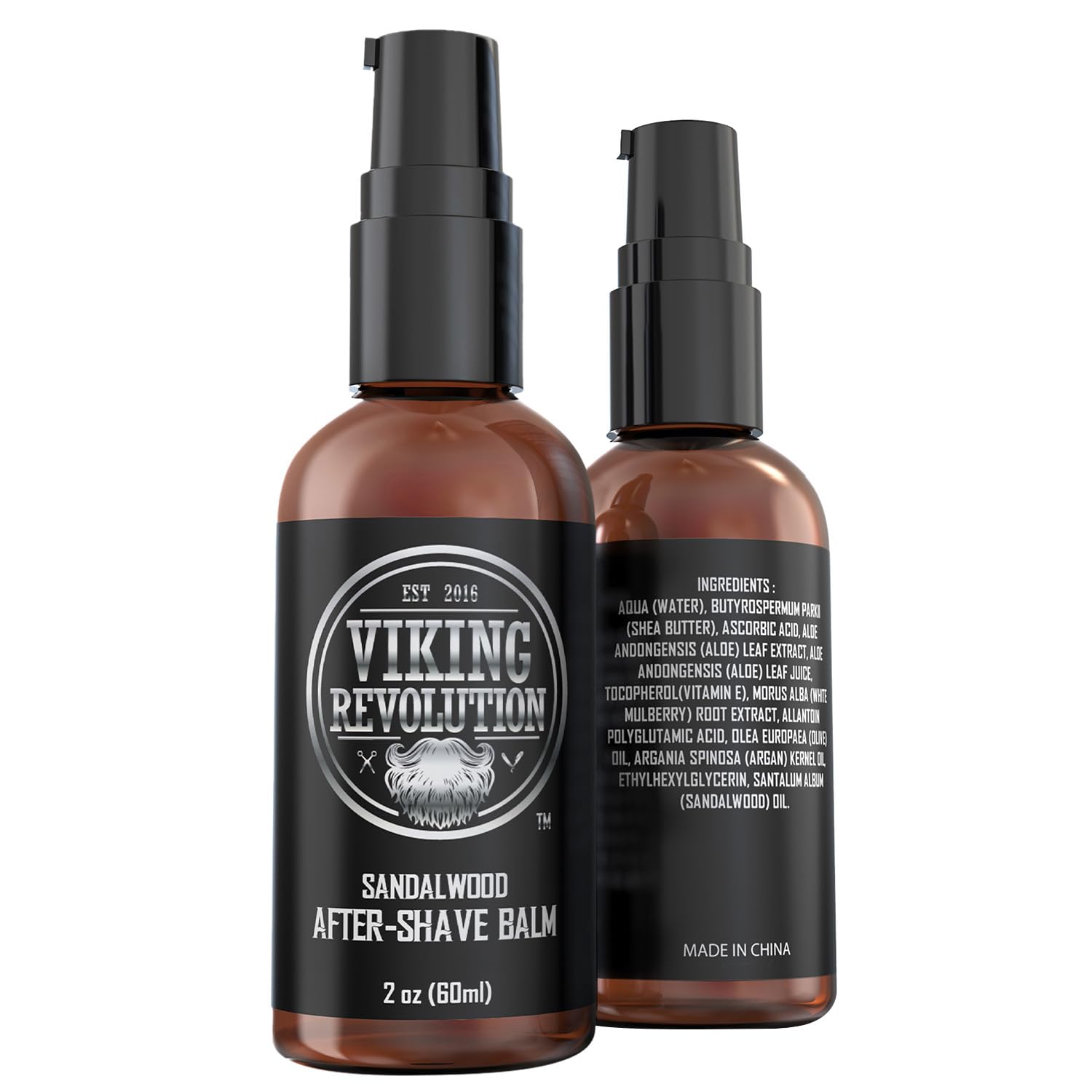 Viking Revolution balm being applied on face shows soothing hydration