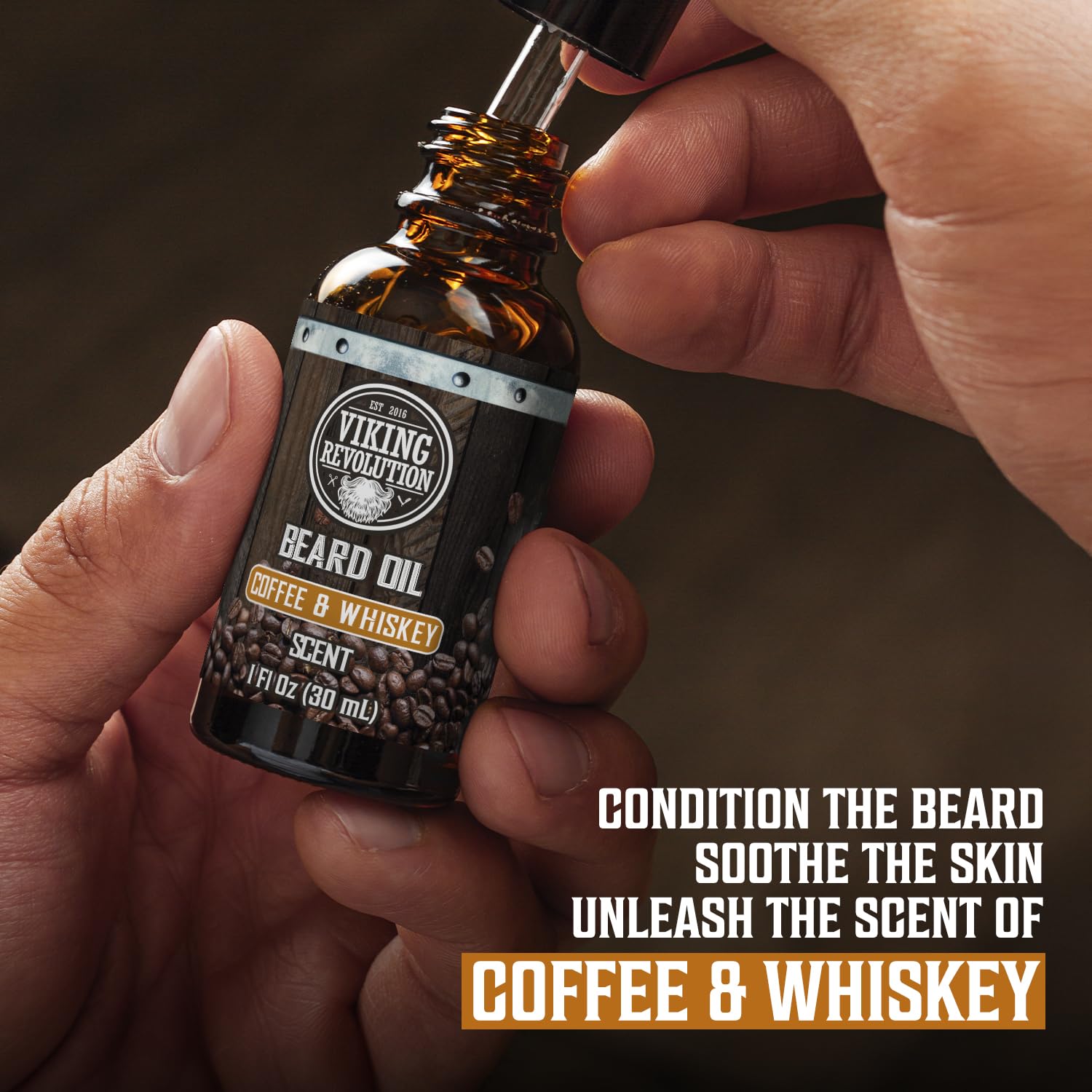 Viking Revolution duo-kit display showing complete beard care routine.