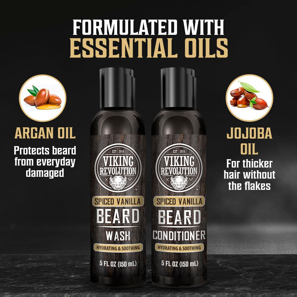 Viking Revolution beard care kit packaging signals a gift-ready grooming set