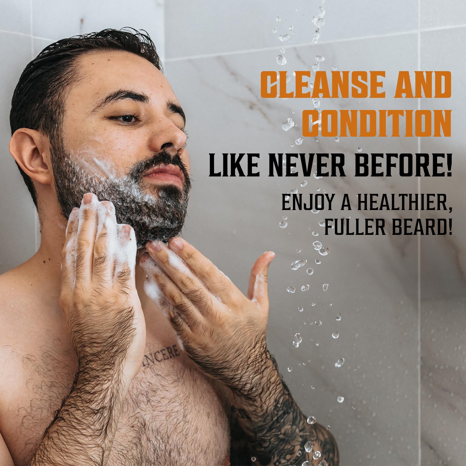 Viking Revolution beard-care set flatlay showcases premium duo and bold scent
