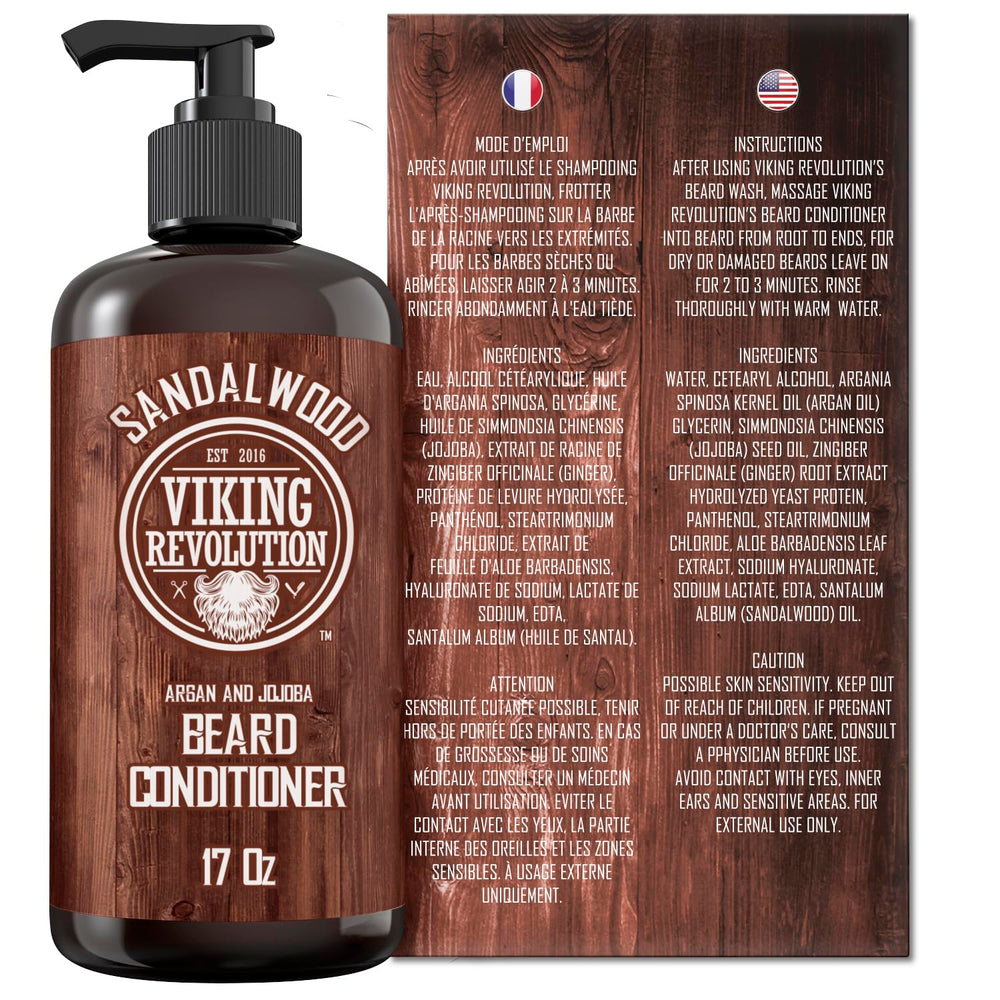 17oz label indicates long-lasting supply for beard upkeep.