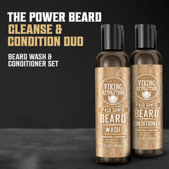 Viking Revolution Beard Conditioner with argan and jojoba oils for softer, manageable beard.