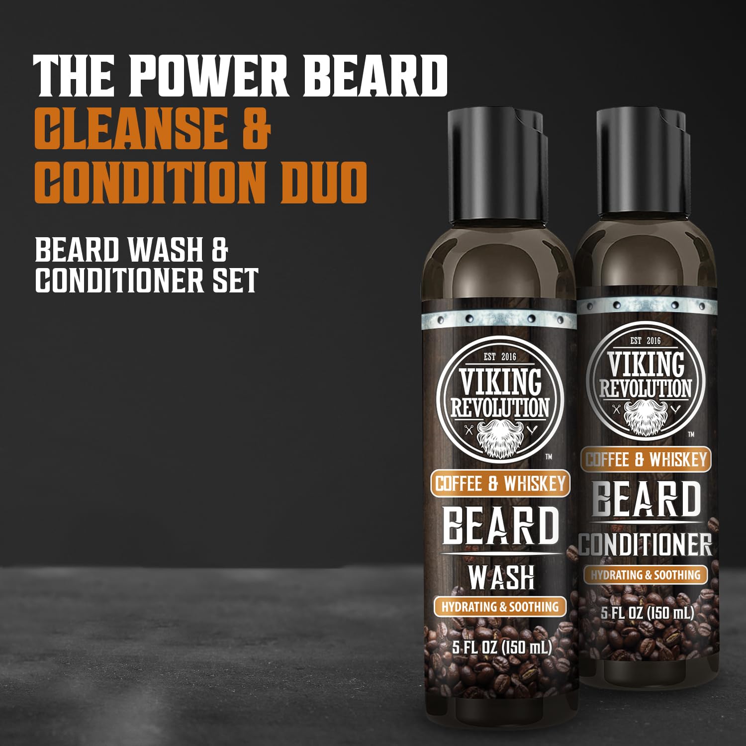 Viking Revolution beard conditioner tube with argan and jojoba oils for softness