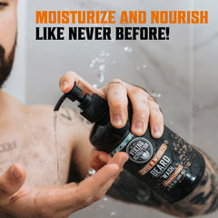 Viking Revolution beard conditioner closeup highlights nourishing oils for softer, healthier beard
