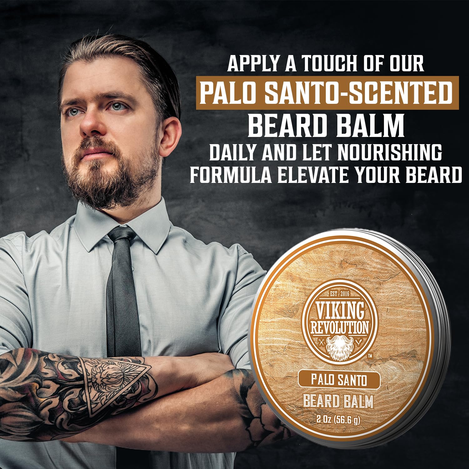 Viking Revolution Beard Grooming Tin captures masculine care in a compact package.