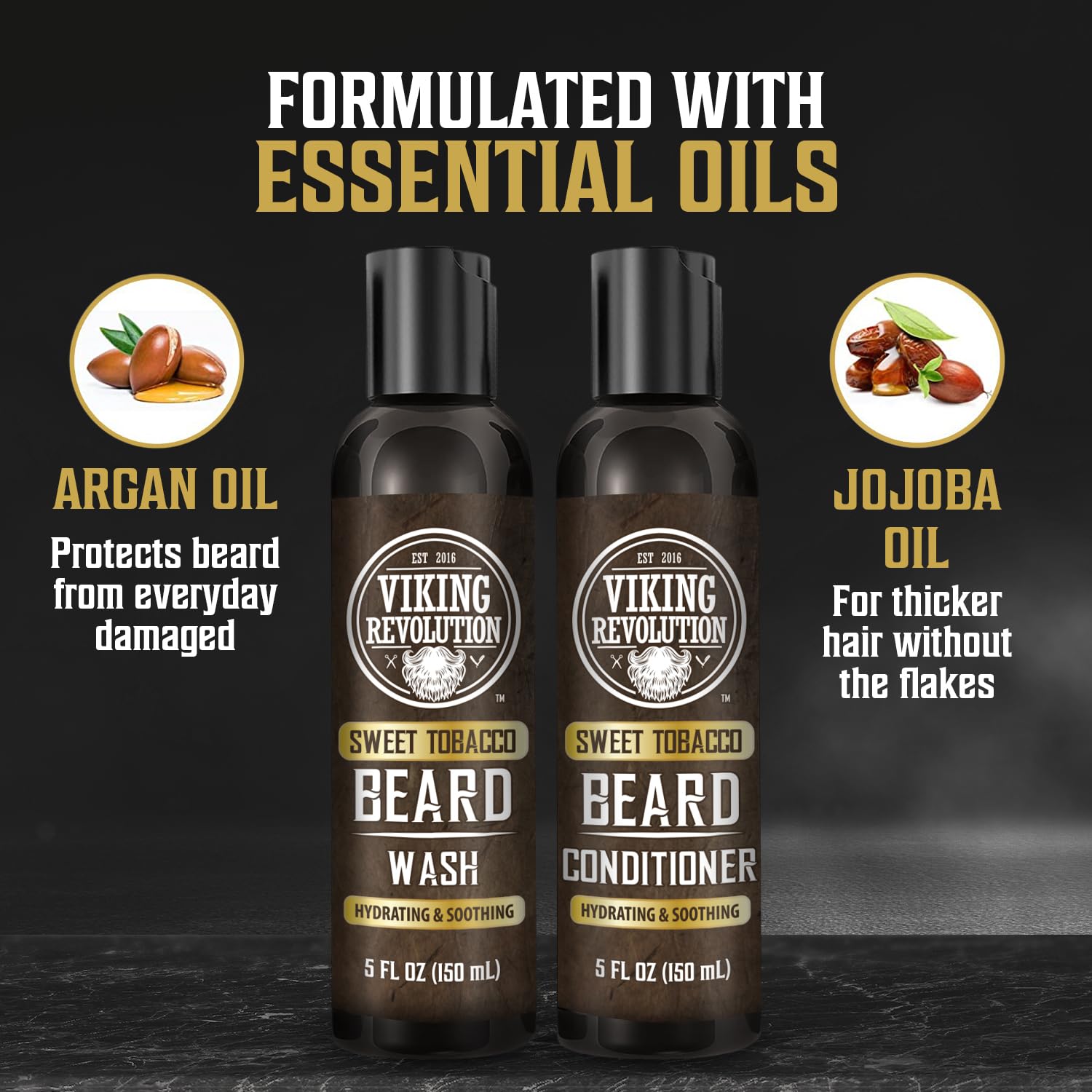 Viking Revolution beard lather foam: rich lather for thorough cleansing.