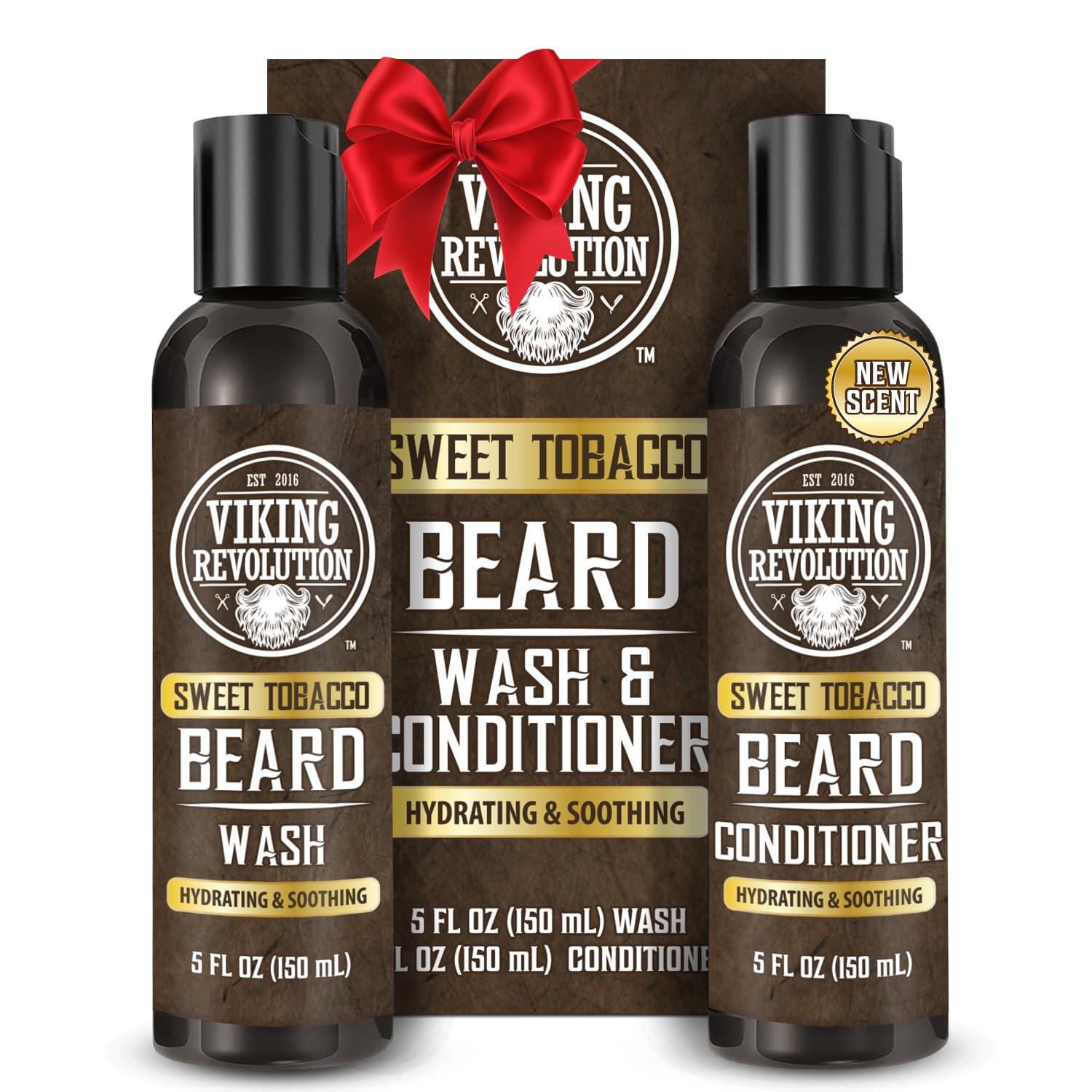 Viking Revolution beard wash bottle: deep cleansing for a refreshed beard.