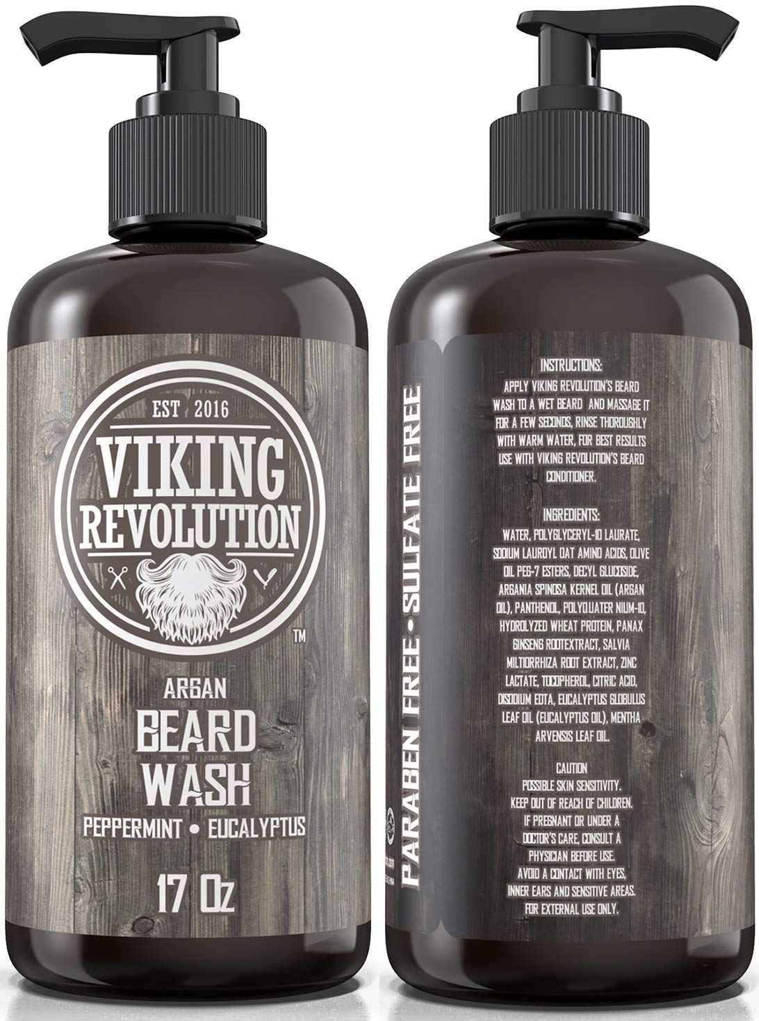 Viking Revolution beard wash lather forming rich foam for deeper cleanse