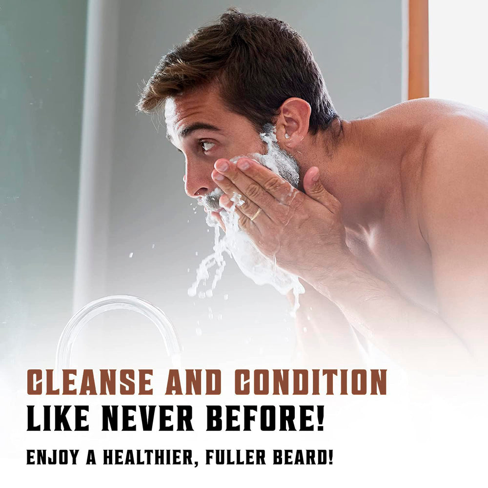 Viking Revolution daily beard-care routine promotes healthier-looking beard.