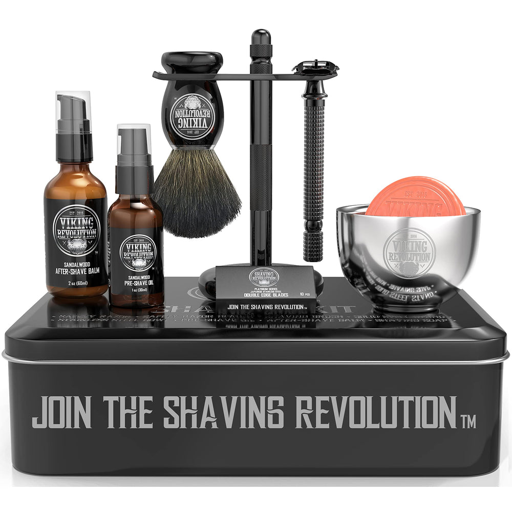 Viking Revolution luxury safety razor kit razor for a smooth, close shave