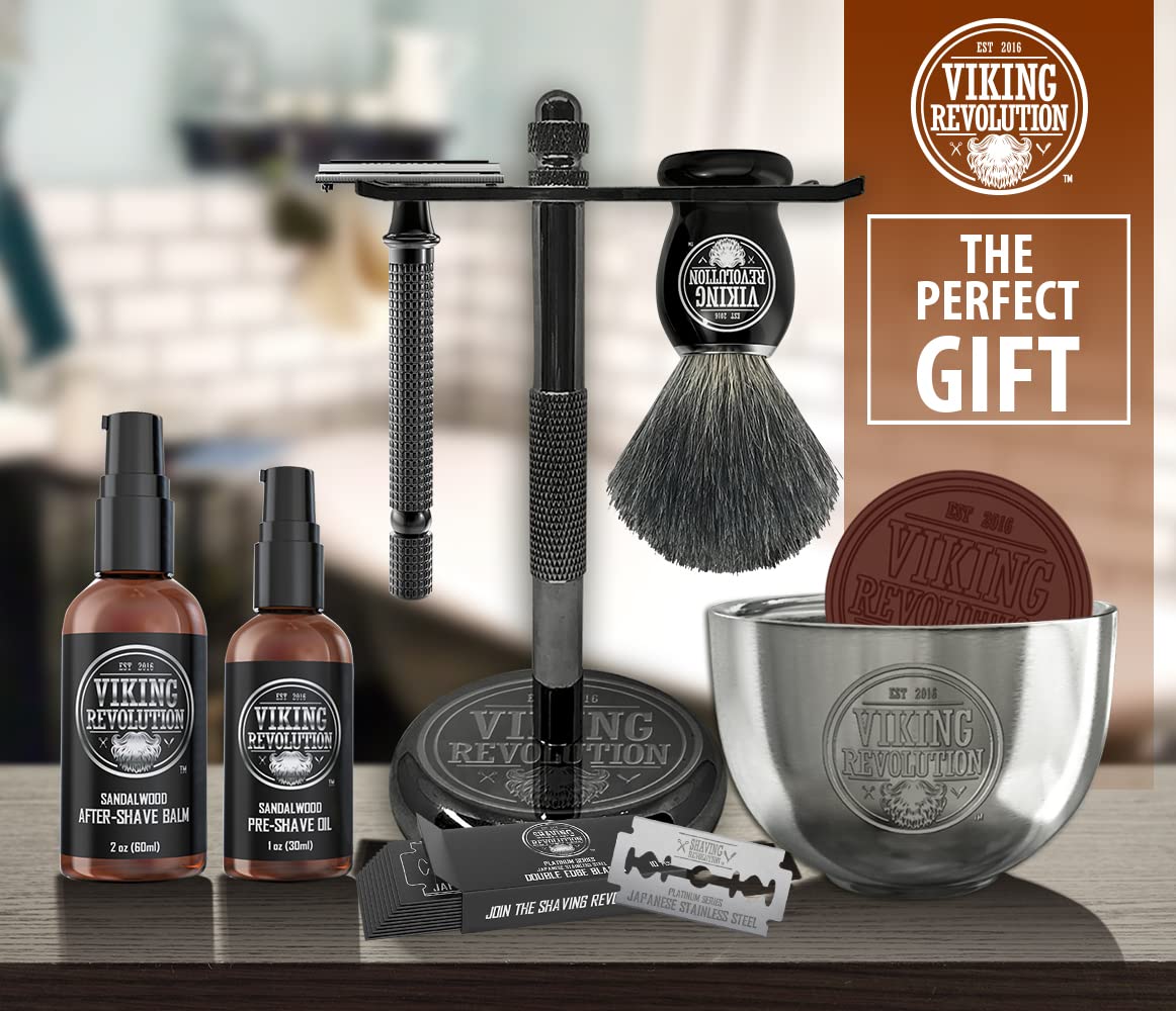 Viking Revolution luxury safety razor kit stand boosts organization and easy access