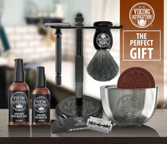 Viking Revolution luxury safety razor kit stand boosts organization and easy access