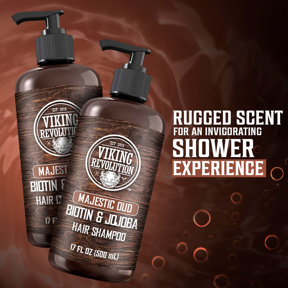 Viking Revolution Majestic Oud packaging emphasizes 17oz value for daily use.
