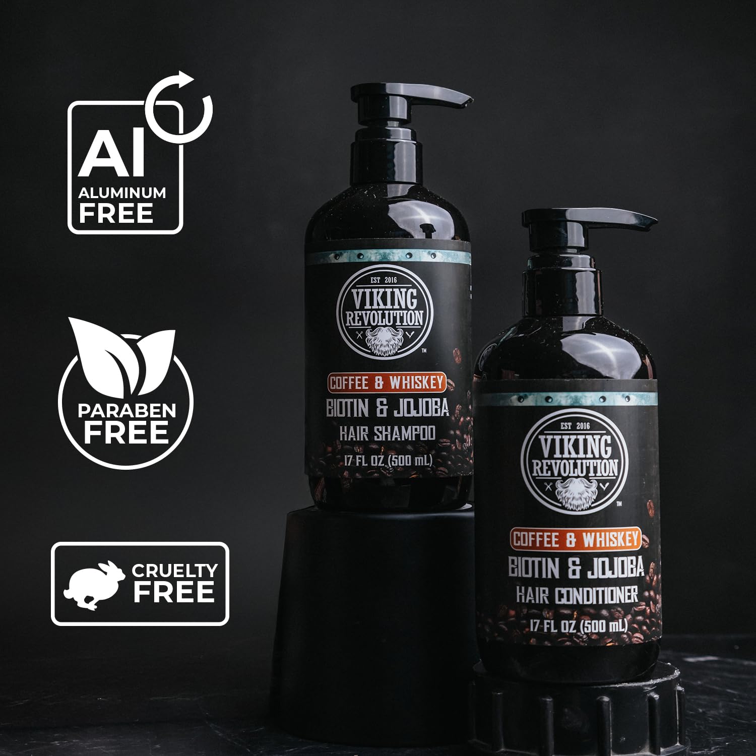 Viking Revolution men shampoo set box styled for a complete grooming kit