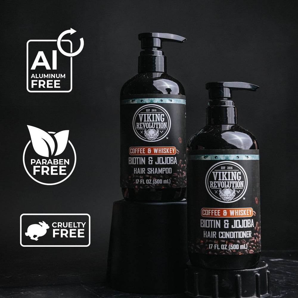 Viking Revolution men shampoo set box styled for a complete grooming kit