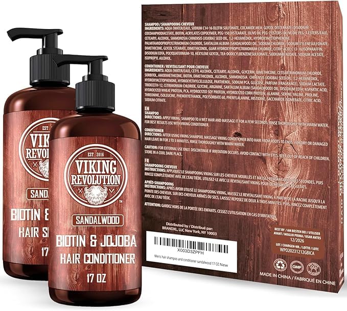 Viking Revolution Men shower scene showcasing a practical grooming routine.