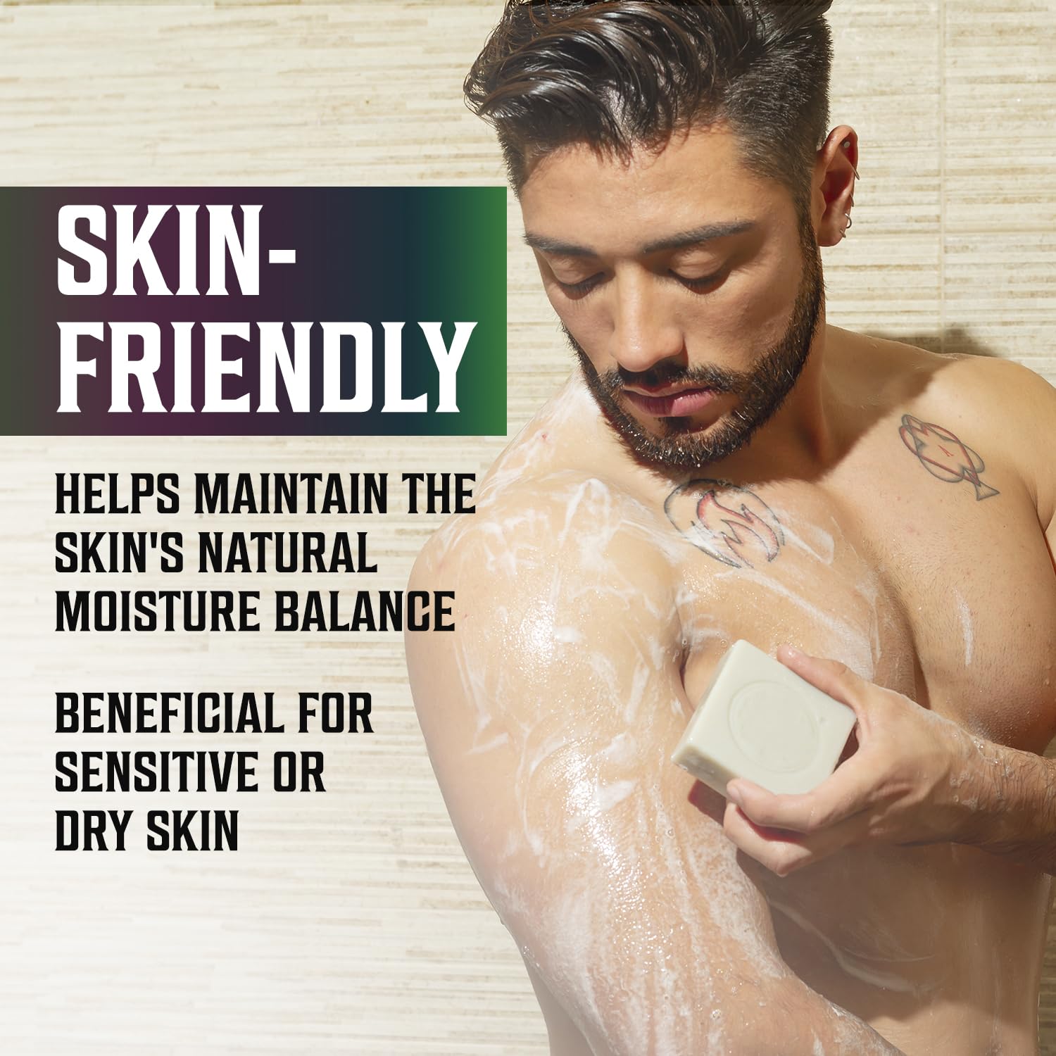 Viking Revolution Men's Soap Face and Body Use for daily routine.