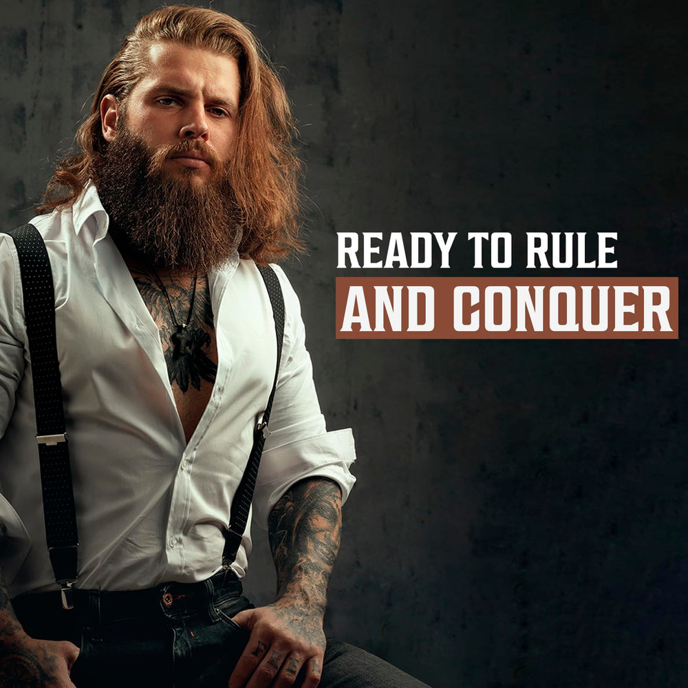 Viking Revolution reduces itching for comfortable beard growth routine.