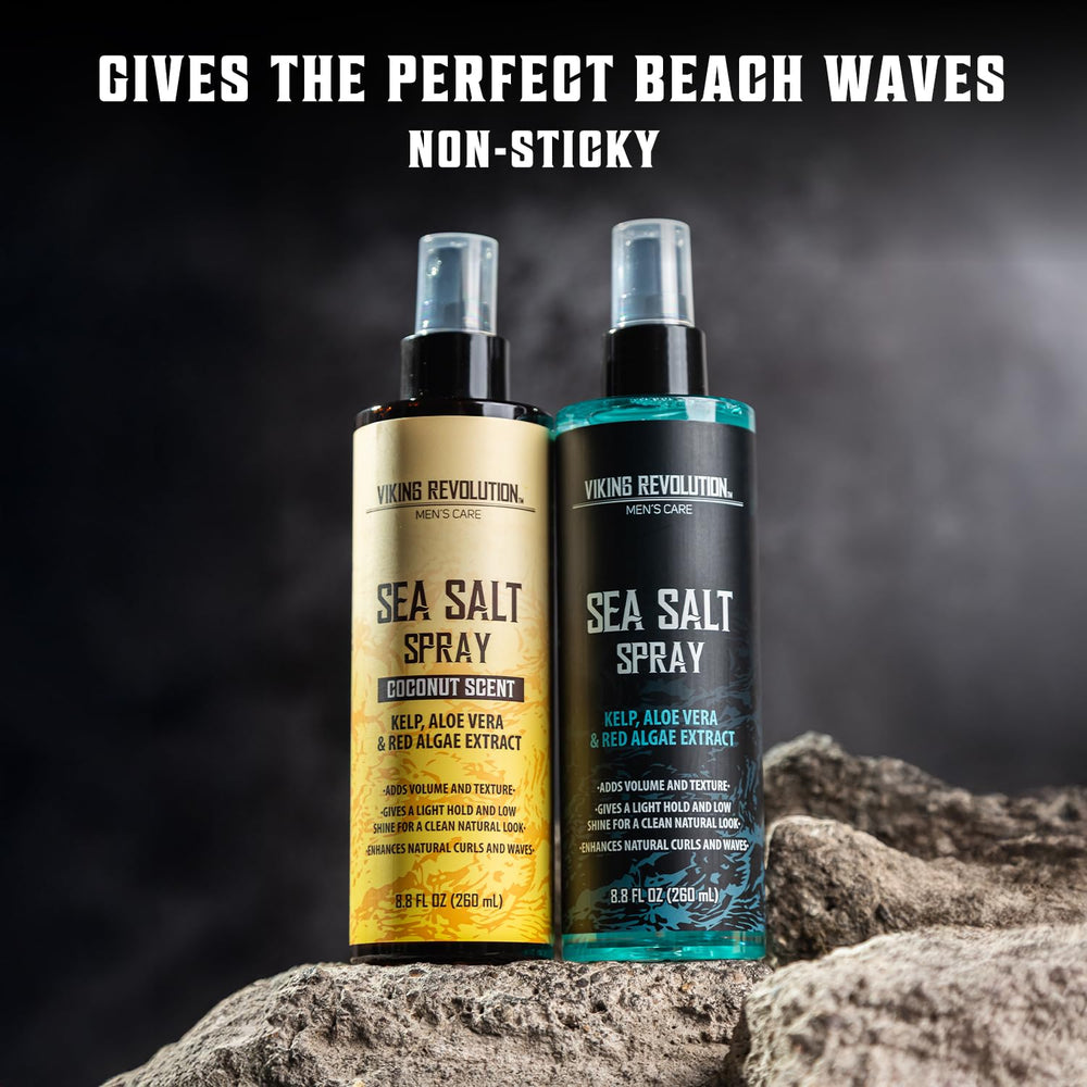 Viking Revolution sea salt spray ingredients include kelp and red algae for nourished texture.