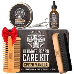 Viking Revolution spiced vanilla beard brush detangles for smooth beard care