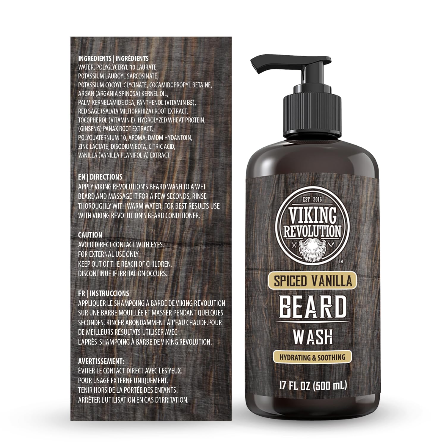 Viking Revolution beard care routine promotes consistent grooming and shine.
