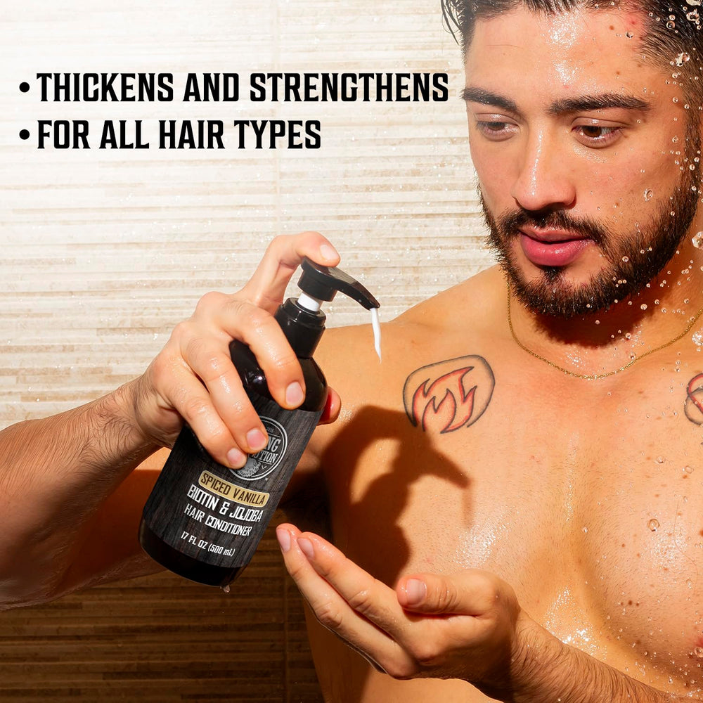 The easy-to-use pump for Viking Revolution Spiced Vanilla Shampoo and Conditioner.
