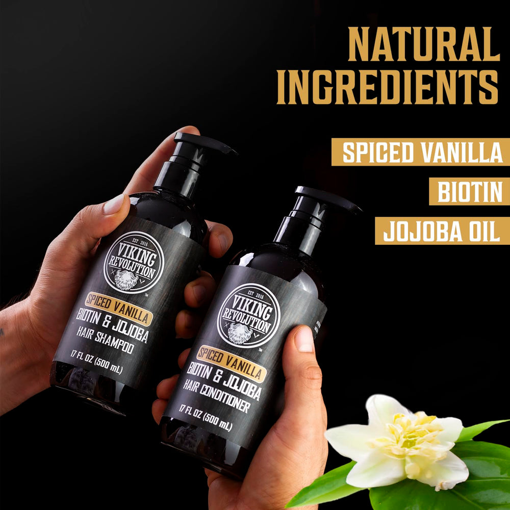 Texture of Viking Revolution Spiced Vanilla Shampoo for a luxurious feel.