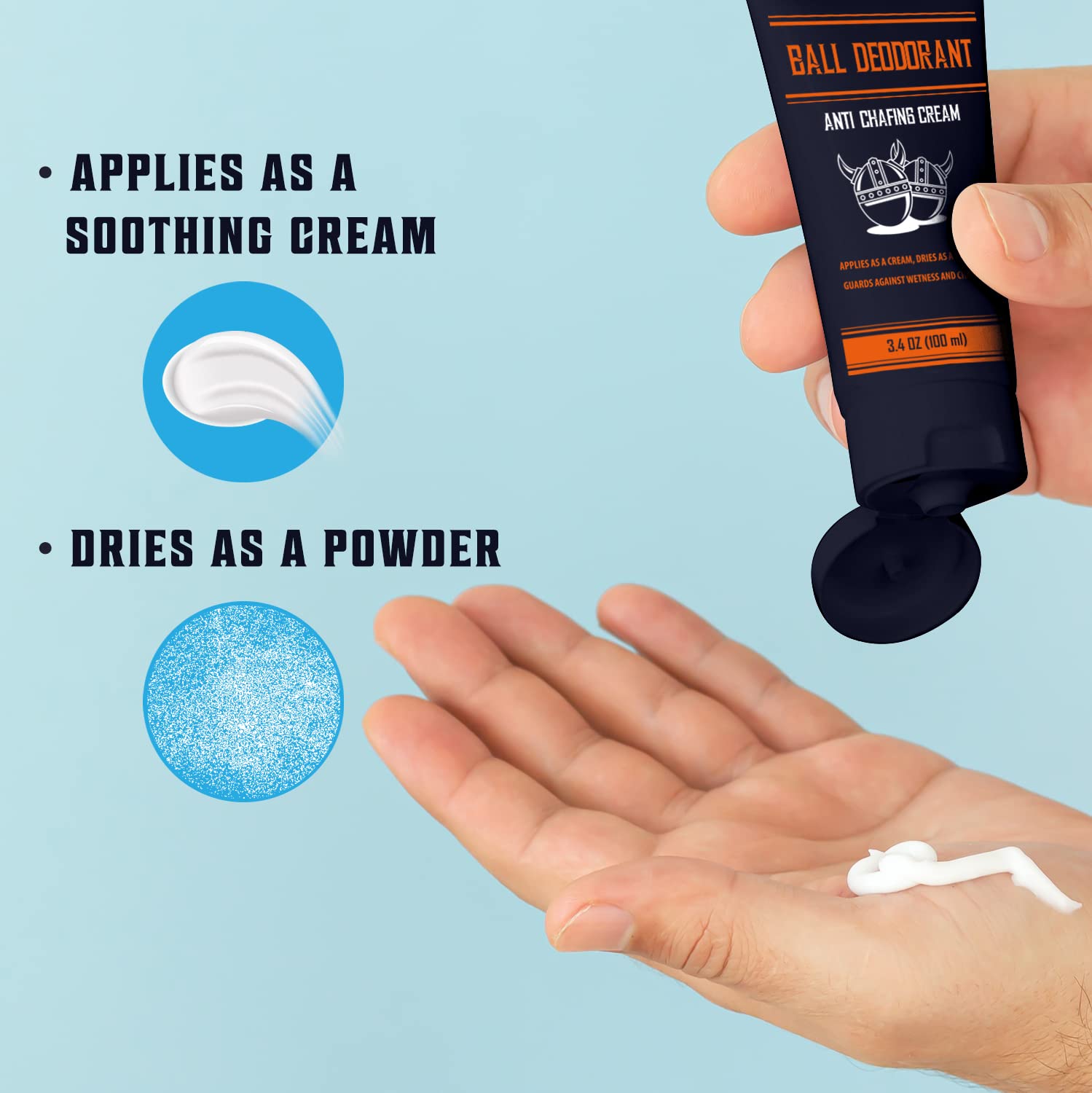 Viking Revolution talc-free-formula portrait conveys fresh, dry feel throughout day.